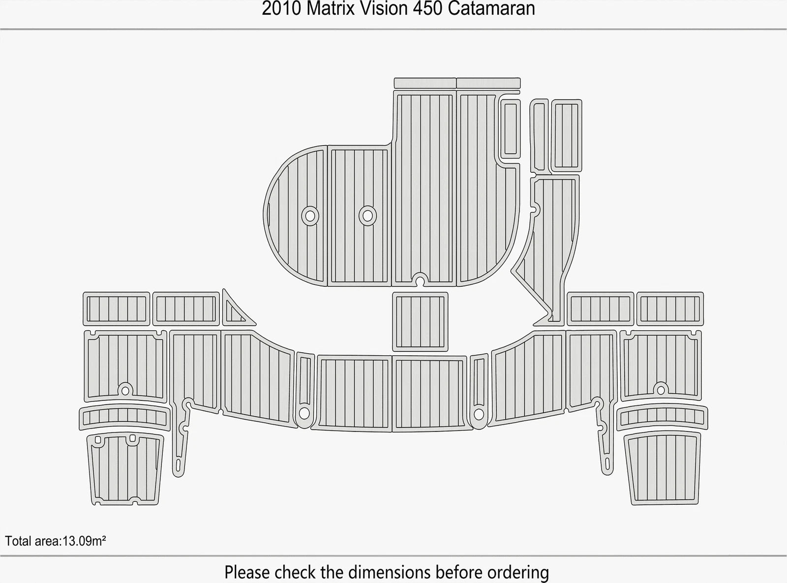 EVA Pad Flooring Mat for 2010 Matrix Vision 450 Catamaran