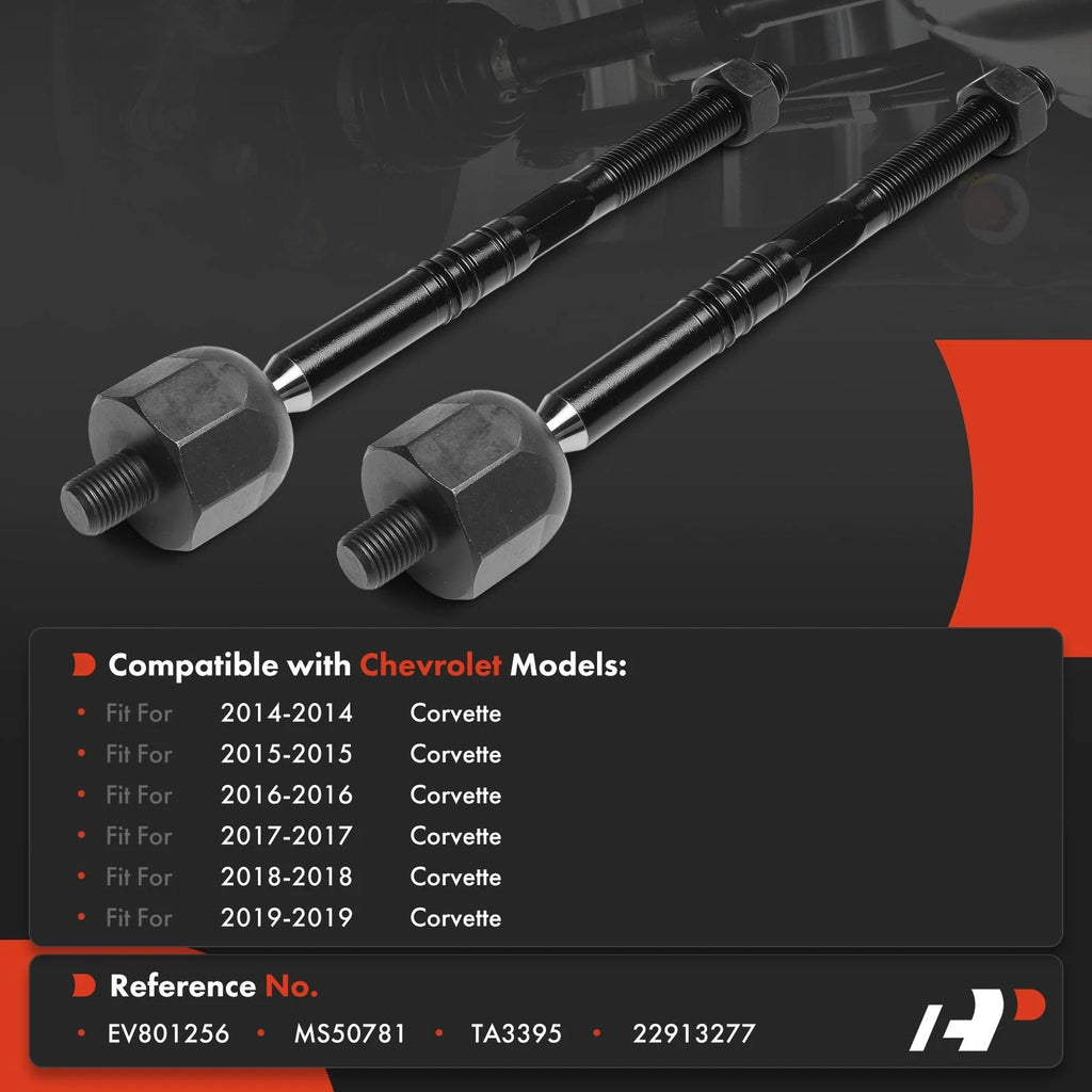 2X Inner Front Tie Rod End for Chevrolet Corvette (2014-2019)