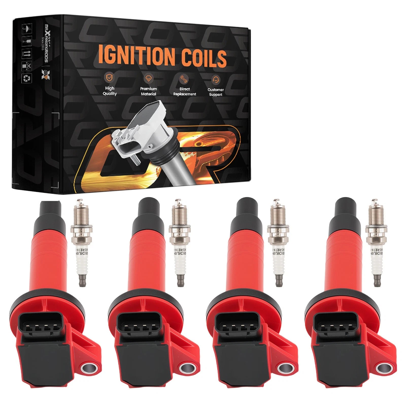 Ignition Coil Set with Iridium Plugs for Toyota Matrix (2003–2008)
