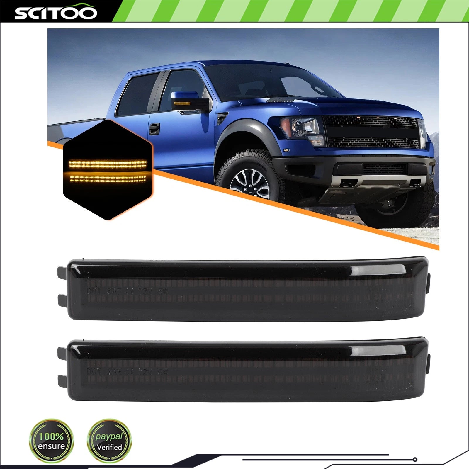 LED Side Mirror Turn Signal Lights for Ford F150 (2009–2014)