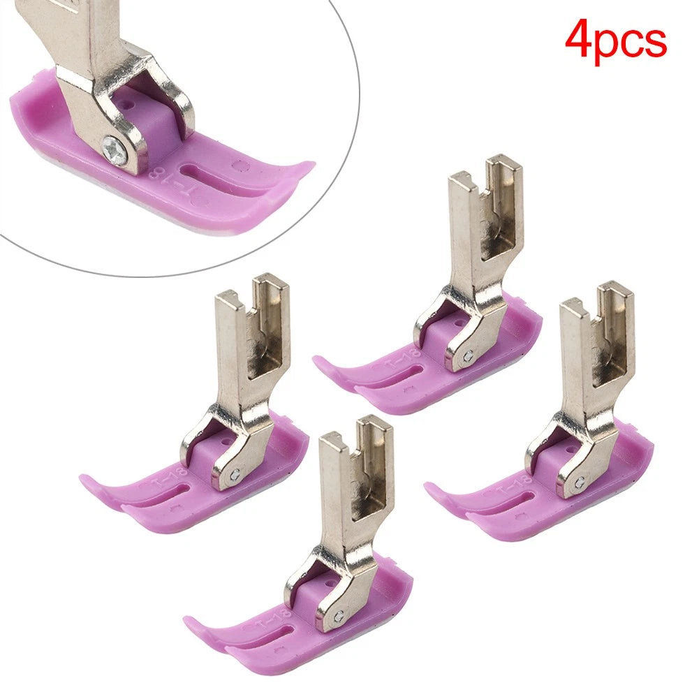 Set of 4 MT-18 Extra Thin Precise Presser Feet for Industrial Sewing Machine