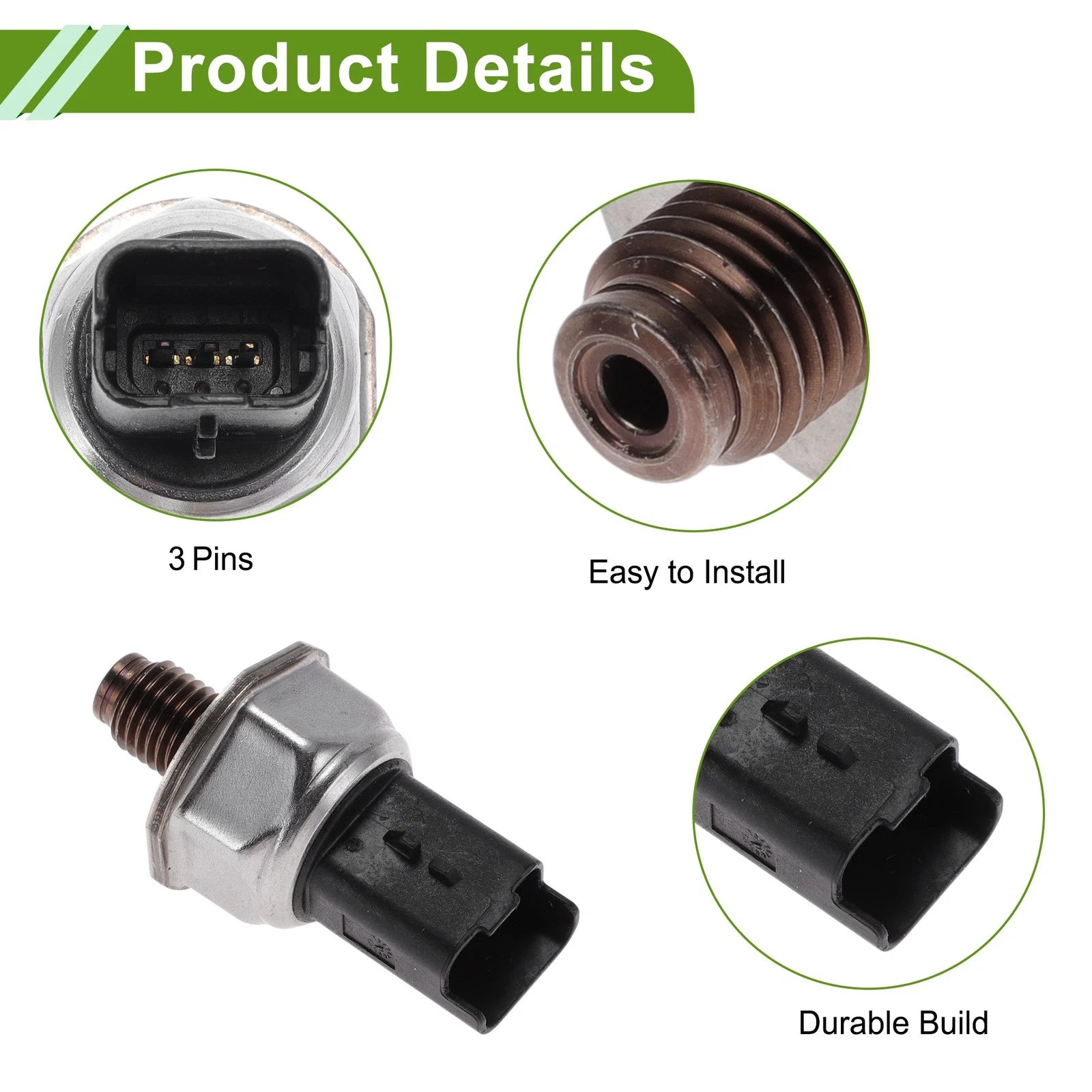 Fuel Injection Pressure Sensor for Ford Focus C-Max 1.6 TDCi (2005–2007)