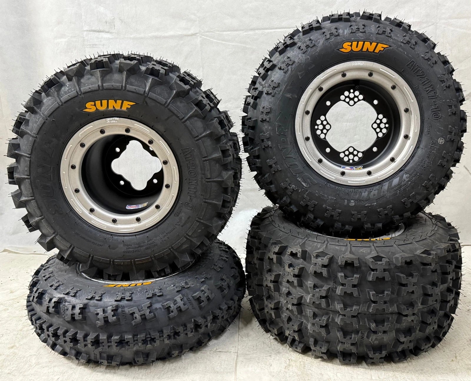 DWT G3 Beadlock Wheels & Sunf A027 Tires for Raptor 700 660 (2006–2014)