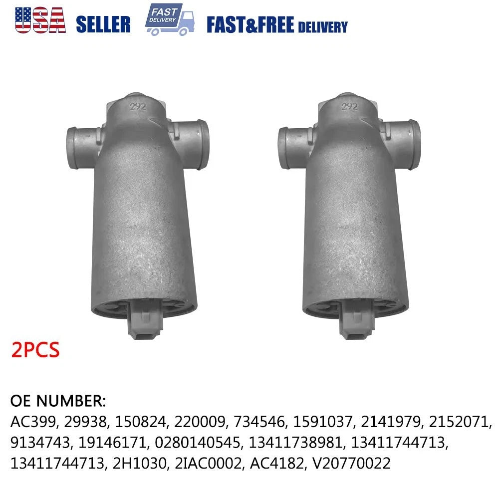 2 Fuel Injection Idle Air Control Valves for BMW E36 E39 E46 E53 E60 E83 E85 Z4 (1996–2008)