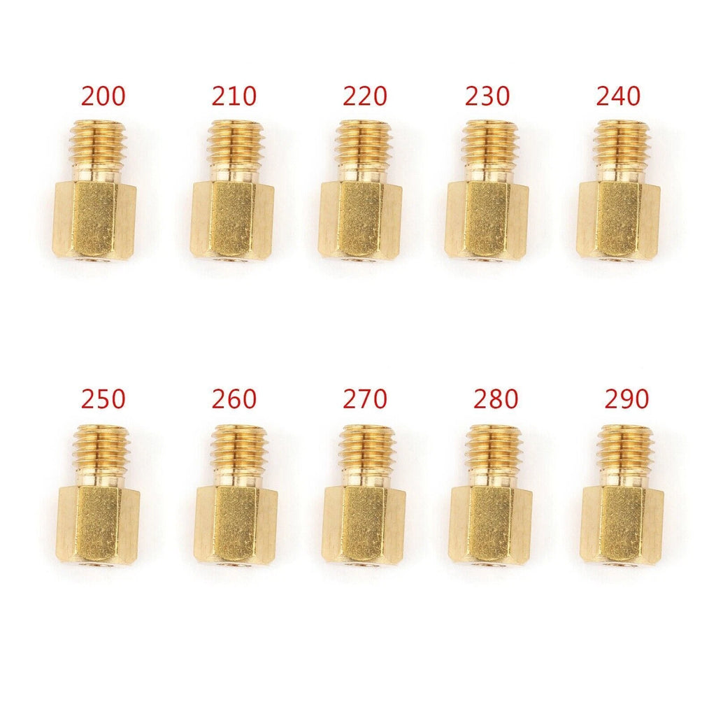 Carb Main Jets for Mikuni VM TM TMX 18/20/22/24/26/28 (200-260)