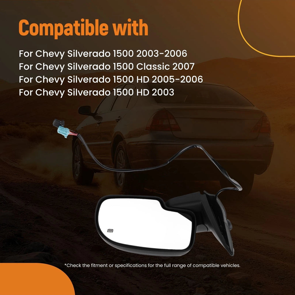 Heated Power Side Mirror Right for Chevy Silverado Classic (2007)