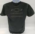 Chevrolet Performance Black T-Shirt w Gray Script Logo for Corvette (2020–2026)