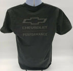 Chevrolet Performance Black T-Shirt w Gray Script Logo for Corvette (2020–2026)