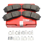 TRW Pro Rear Ceramic Brake Pad Set & Clips for LX570 Land Cruiser Sequoia Tundra (2008–2021)