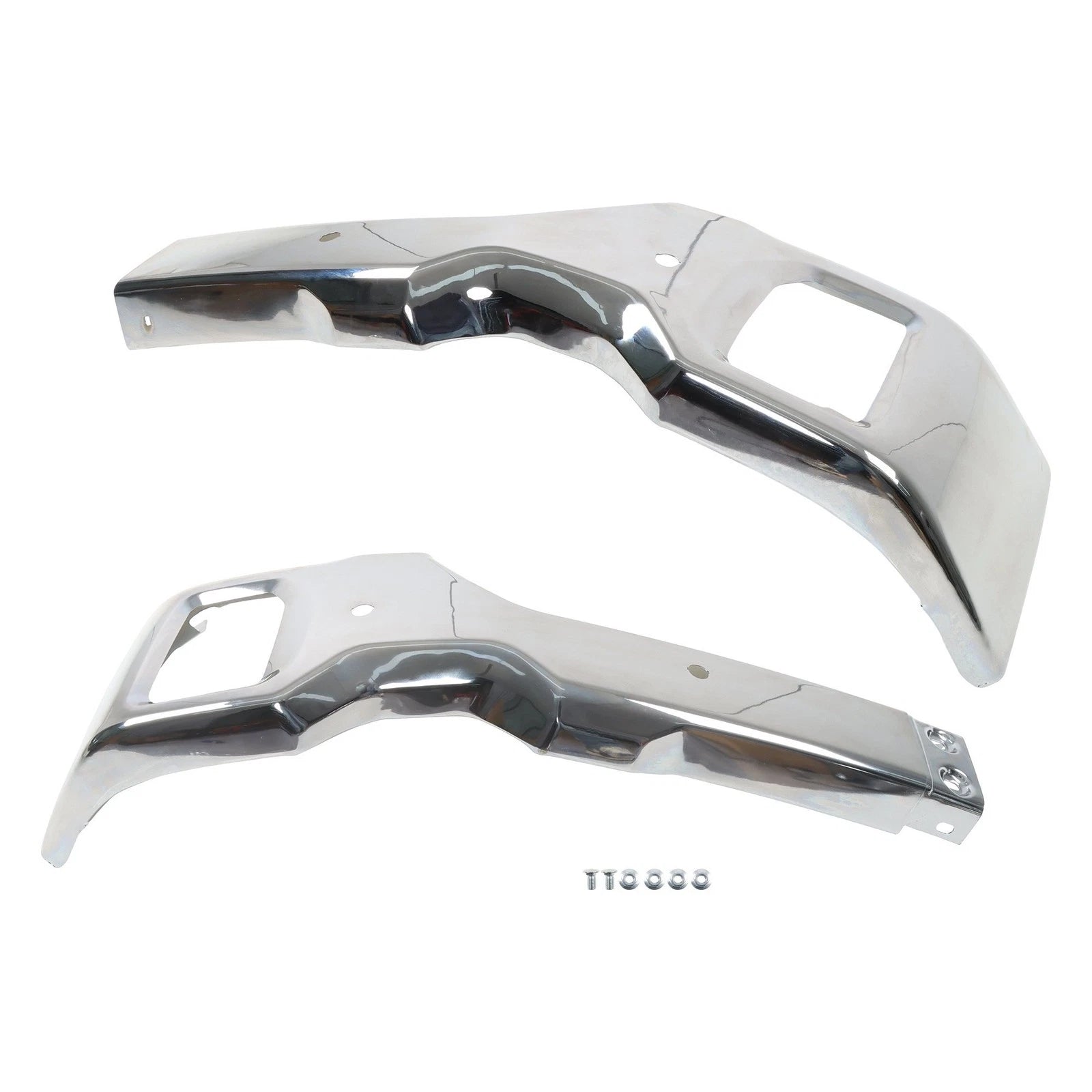 Chrome Steel Split Front Bumper for GMC Sierra 2500/3500HD (2020-2023)