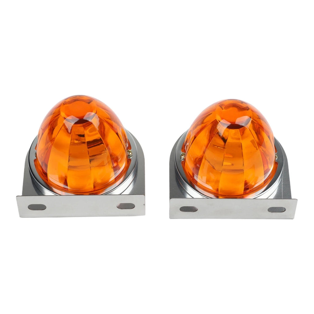 2X LED Star Watermelon Marker Lights with Brackets for Truck