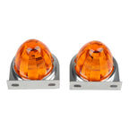 2X LED Star Watermelon Marker Lights with Brackets for Truck