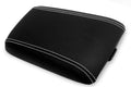 Leather Console Lid Armrest Cover for Pontiac GTO (2004–2006) Black White Stitch