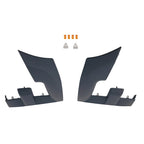 Pair of Headlight Bezel Molding Trim for Ford F150 (2015–2017) Gray