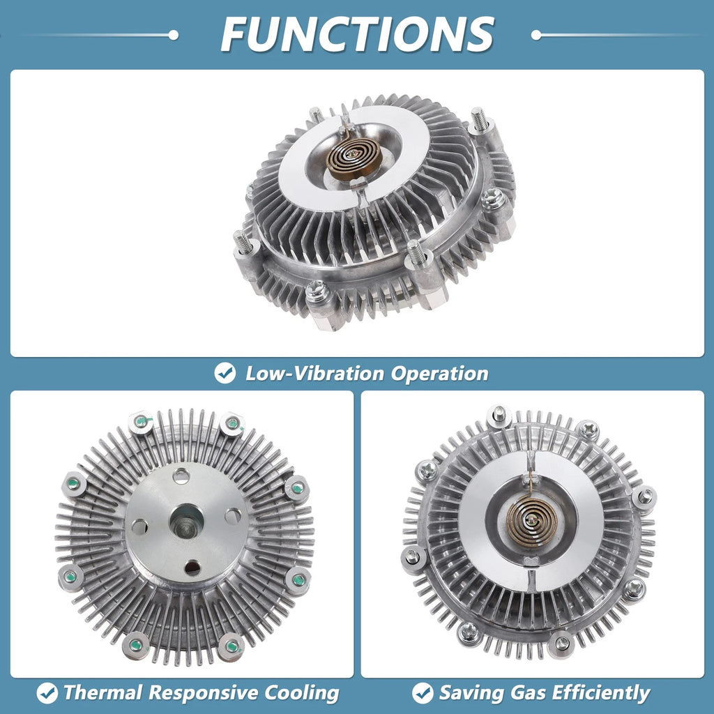 Engine Cooling Fan Clutch for Dodge Ram 50 L4 2.0L (1983–1989) No. 19189657
