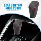 Gear Shifting Knob Cover Trim for Hyundai Sonata (2009) - Black Red