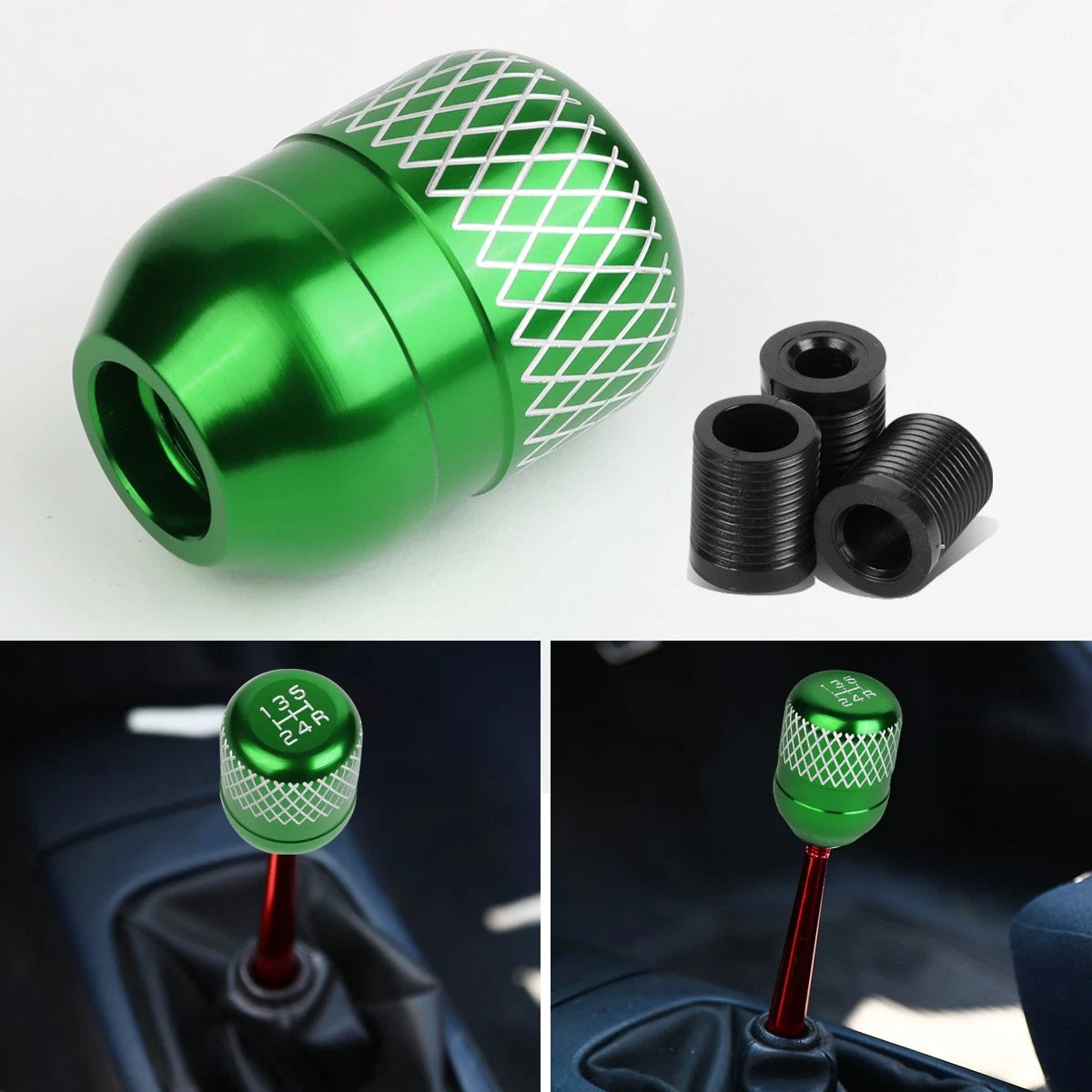 5-Speed Aluminum Shift Knob for Universal JDM Type-R (42mm)
