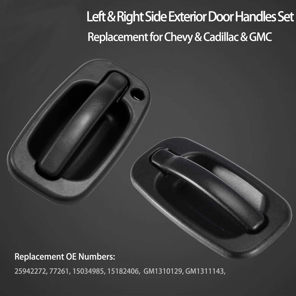 2X Exterior Door Handle for Chevy Silverado GMC Sierra Cadillac (1999–2007)