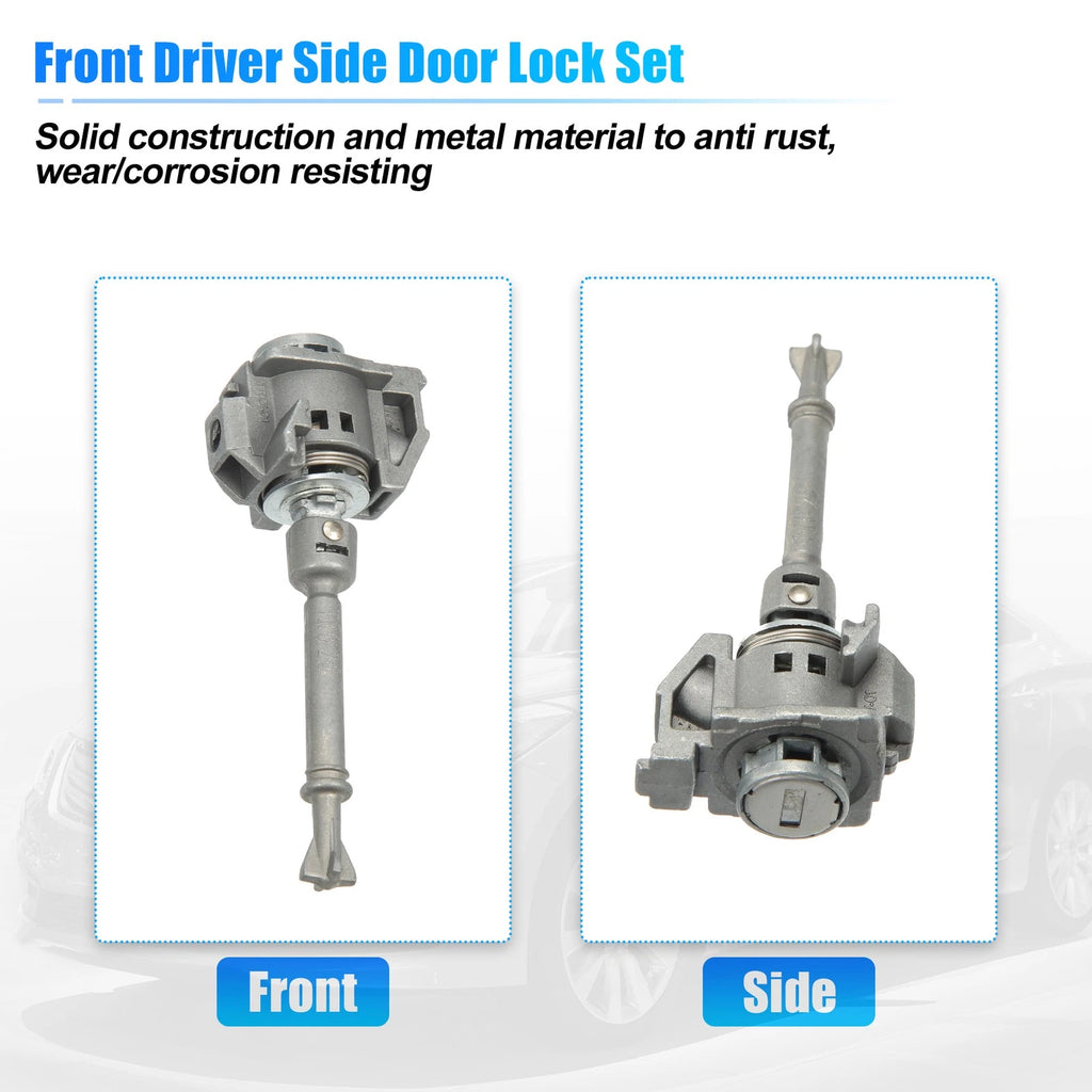 Set of 2 Drive Door Lock Cylinder Kit w/ 2 Keys 72185-TR0-A01 for Honda Civic (2012–2015)