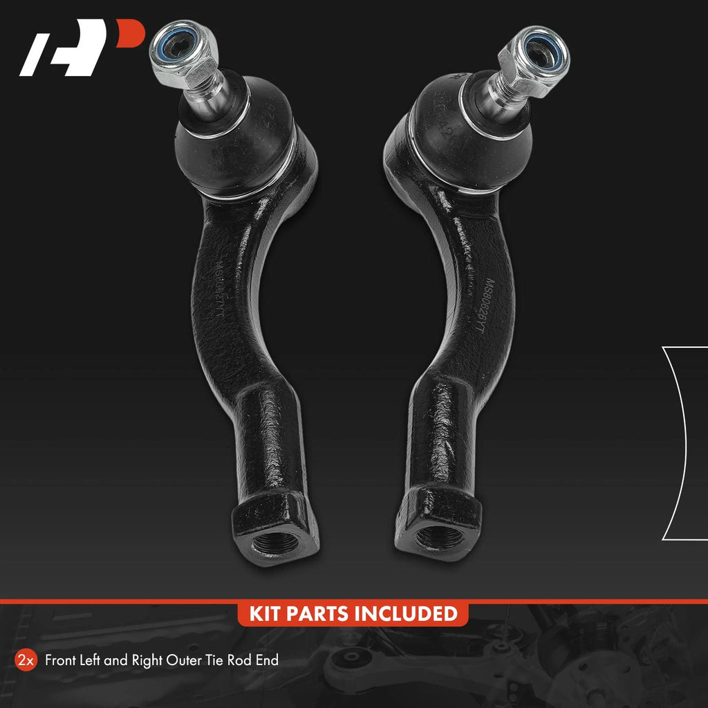 2X Front Outer Tie Rod Ends for Subaru Outback Legacy WRX (2015-2019)