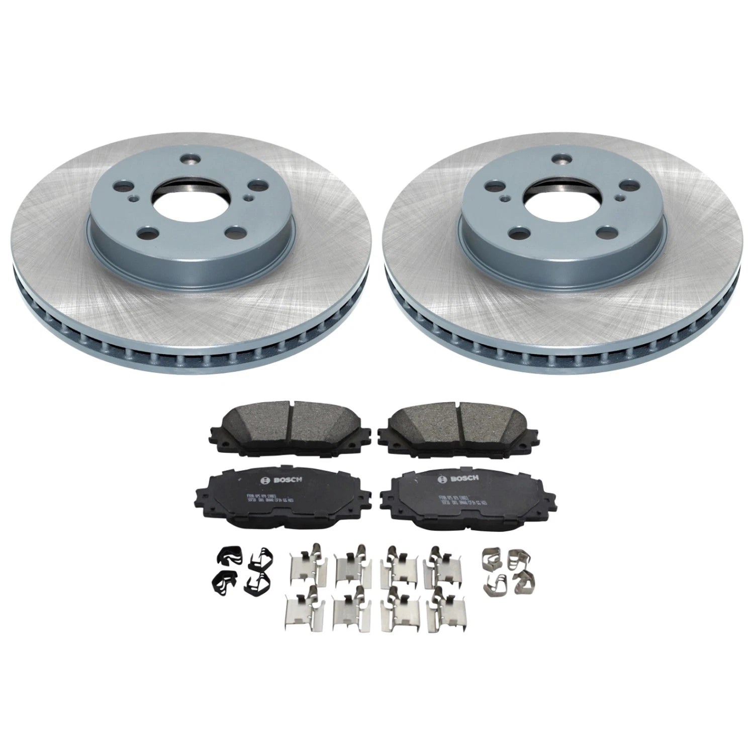 DuraGo Front Rotors & Bosch QuietCast Ceramic Brake Pads Kit for Prius (2001–2023)