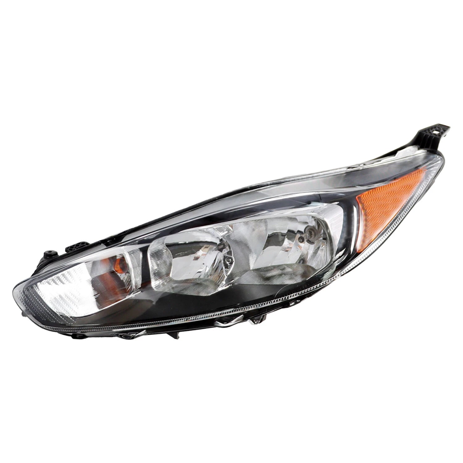 Headlight Pair for Ford Fiesta (2014–2019) - Left + Right - Black
