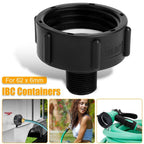 IBC Tote Tank Water Adapter Coarse Thread Connector for Garden Hose
