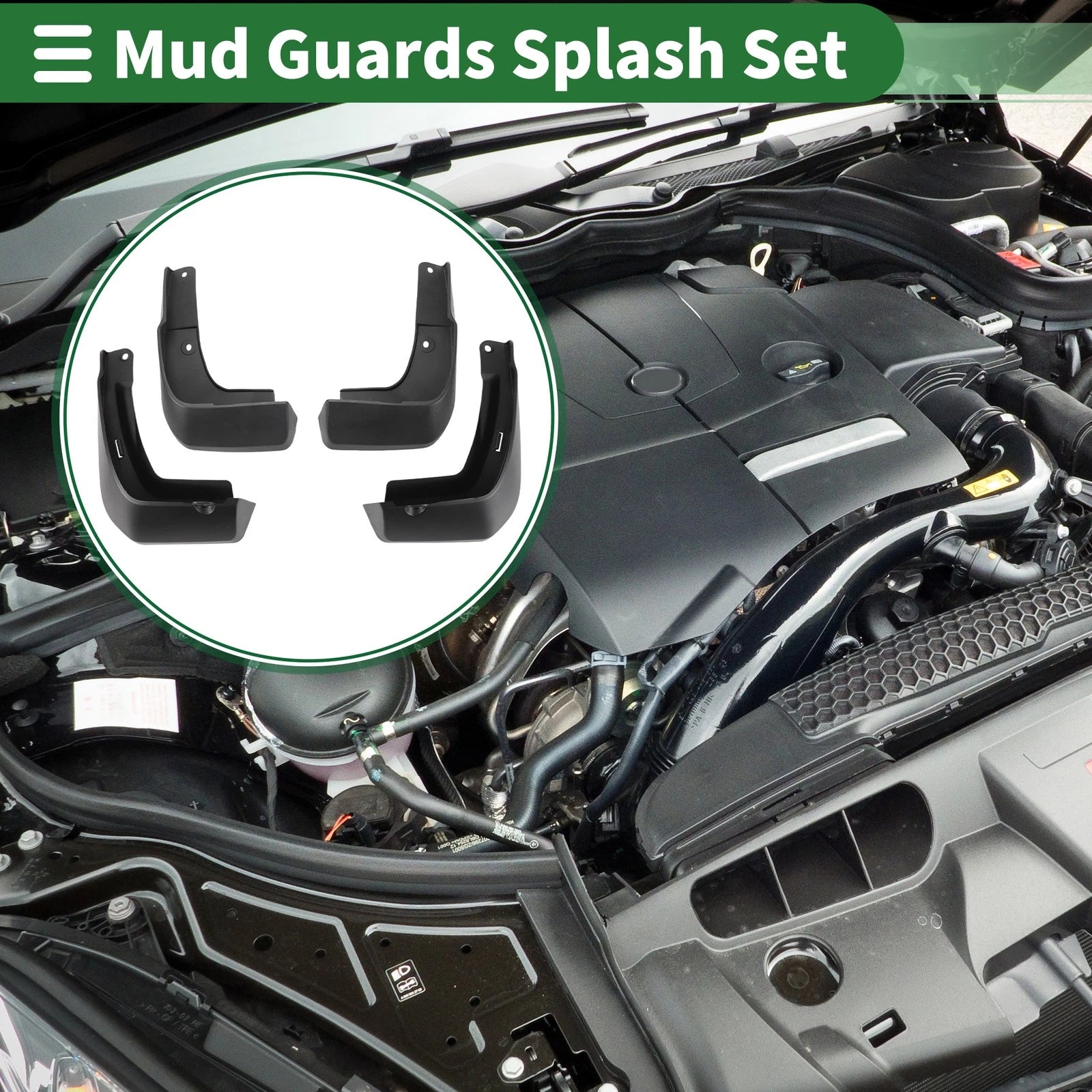 Mud Flaps Splash Guards Set of 4 for Honda Fit Pro (2021)