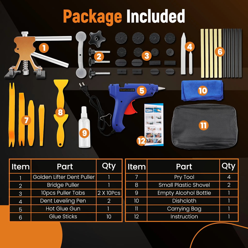 Paintless Dent Repair Tool Kit for Car (45-Piece, 2010–2024)