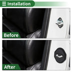Set of 4 Door Lock Latches Covers for Toyota Land Cruiser 250 (2024–2025) Black