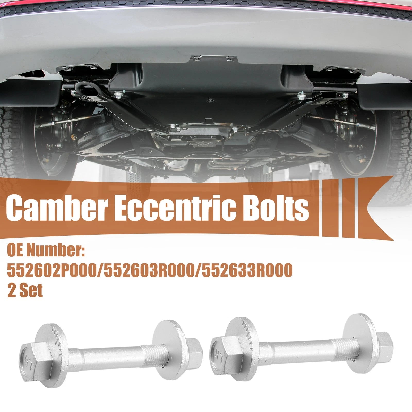 Set of 2 Camber Eccentric Bolts for Hyundai Tucson (2010–2023) No. 552602P000