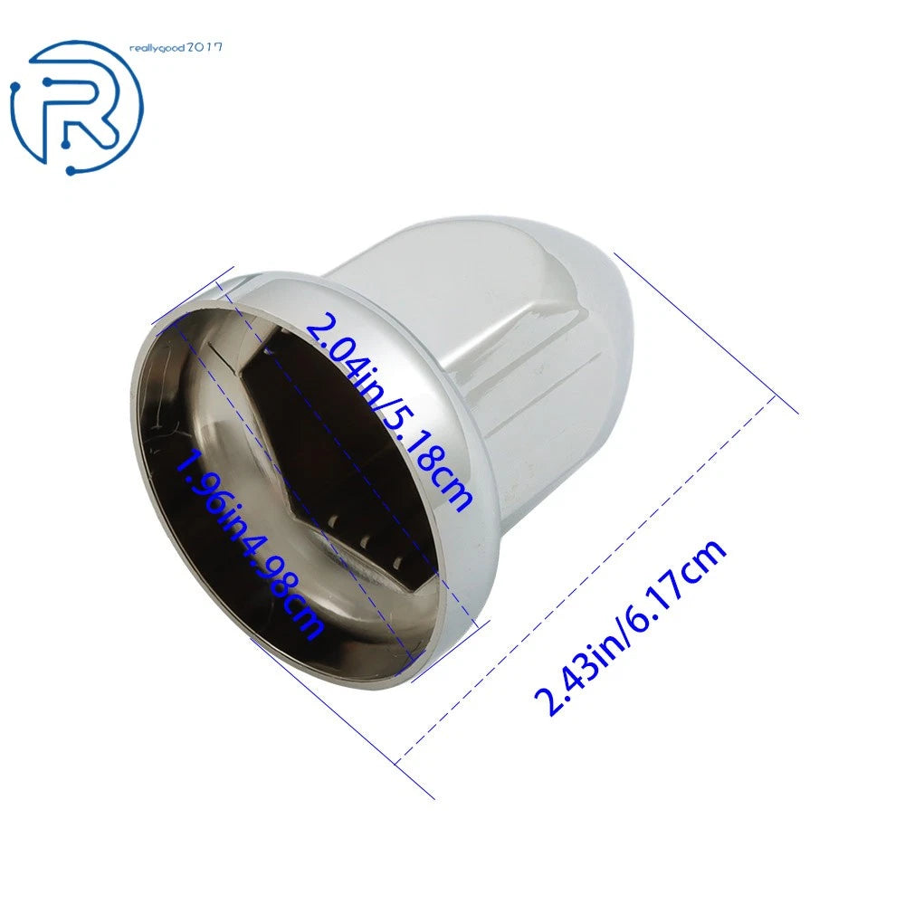 Set of 40 Chrome 33mm Lug Nut Covers for Semi Trucks
