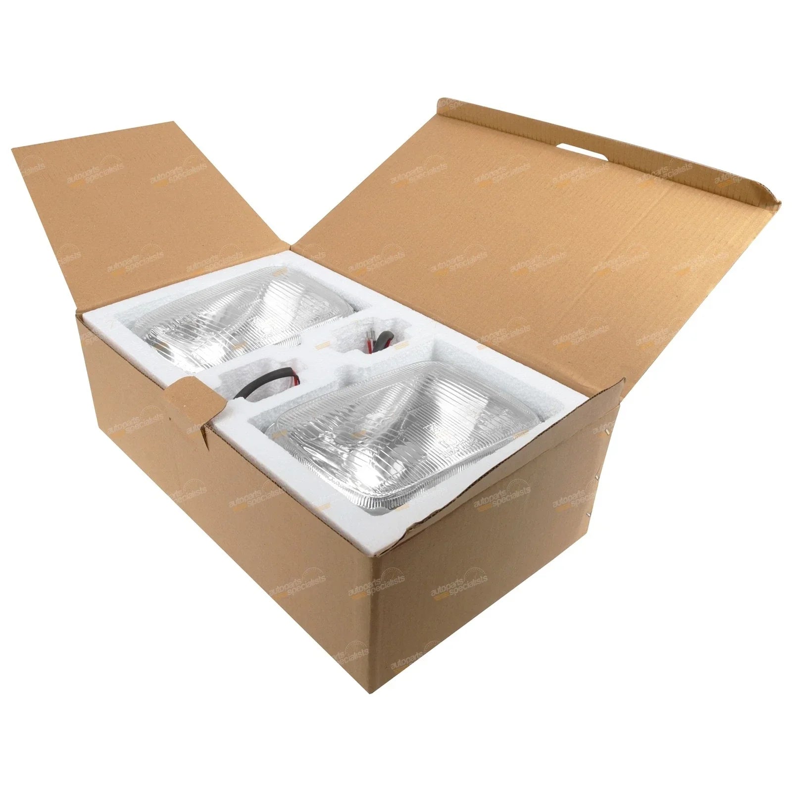 Rectangle Headlight Upgrade Kit H4 Conversion Style Light