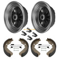 2X Front Brake Drum Kit W/Bolts & Shoes for Kawasaki Mule 600 610 SX (2016–2021)