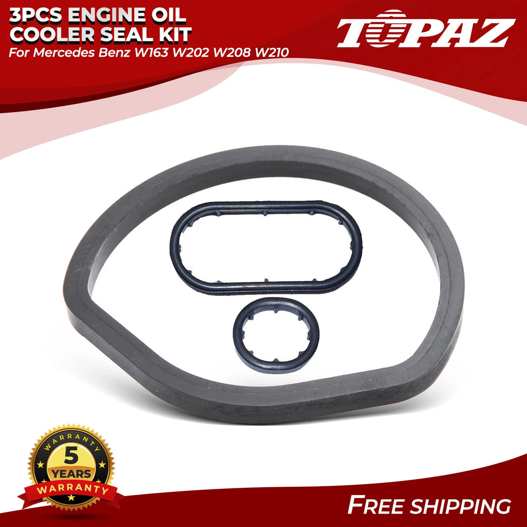 3X Engine Oil Cooler Seal Kit for Mercedes Benz W163 W202 W208 W210