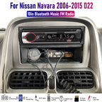 Bluetooth Music Radio 1DIN Car Stereo MP3 Player for Nissan Navara (2006-2015)