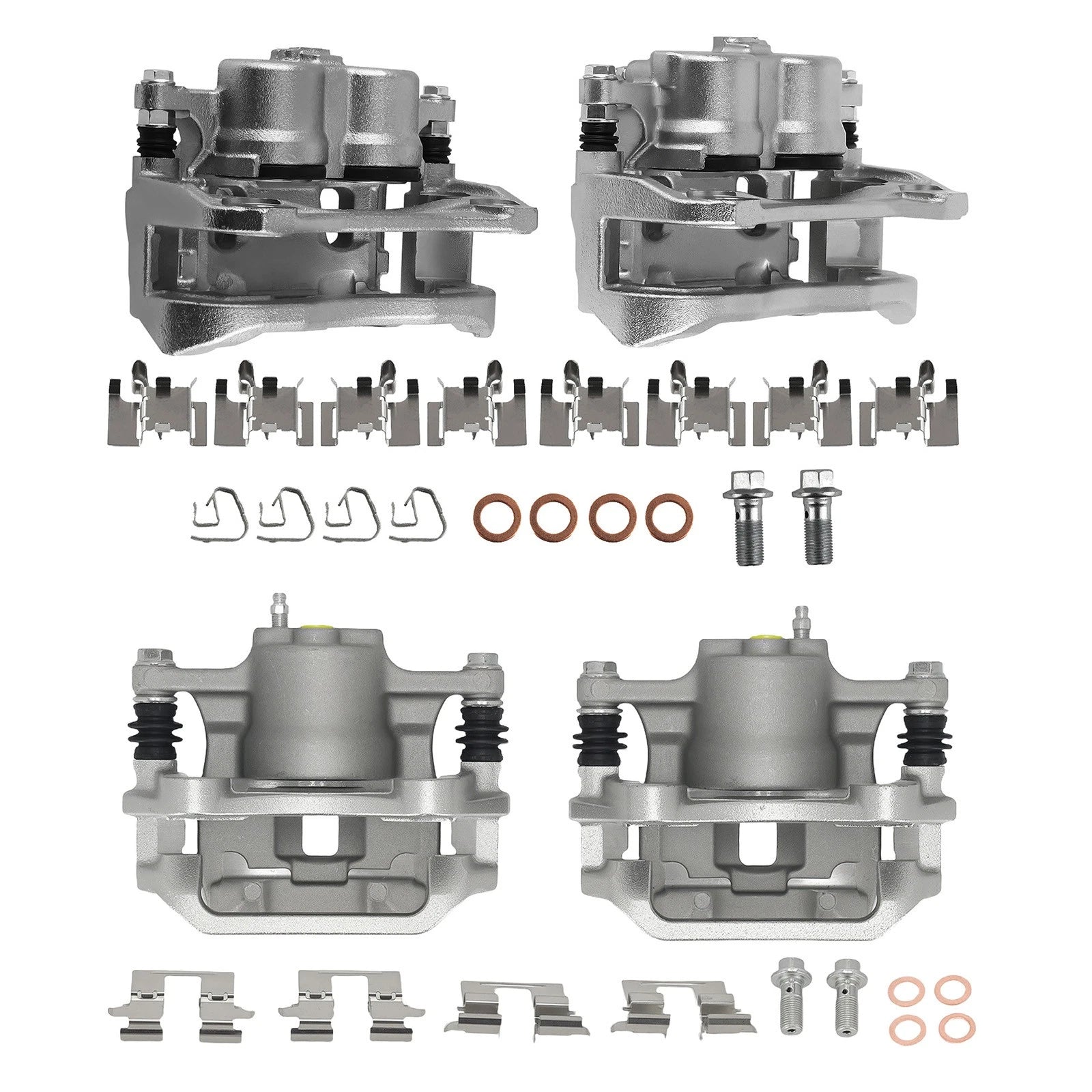 Front Rear Brake Calipers Assembly with Bracket for Toyota Highlander (2010–2013)