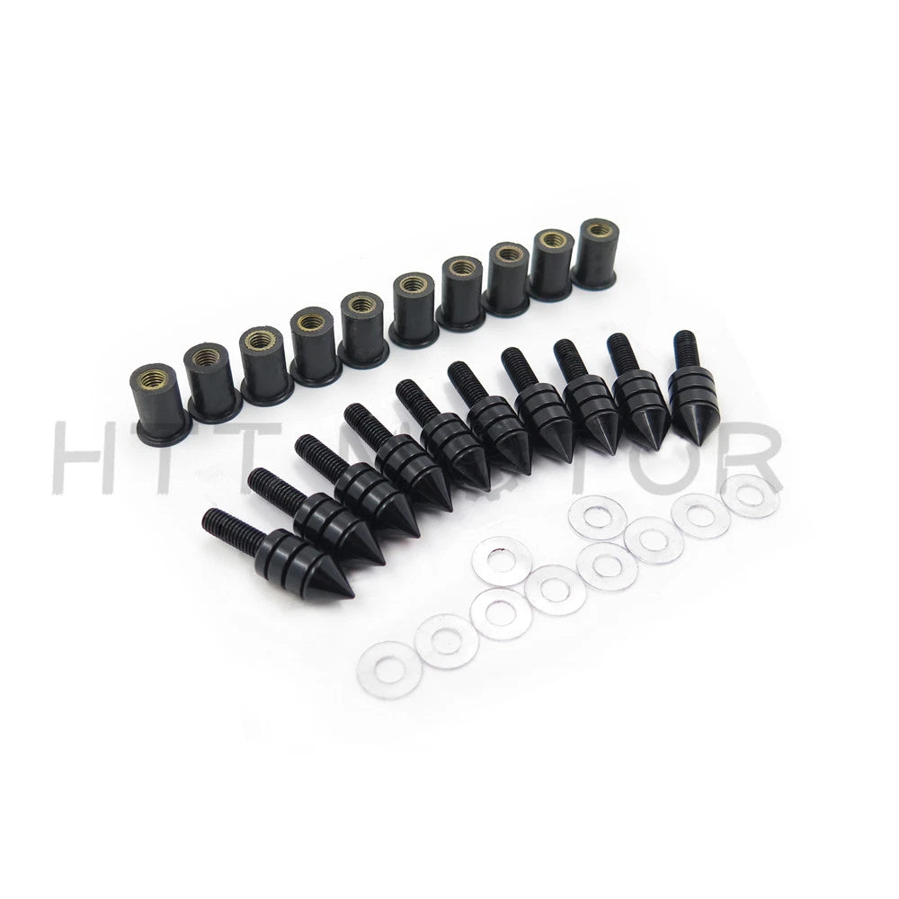 10X Windshield Bolts Screw Kit for Honda Suzuki Yamaha Kawasaki (All Years)