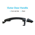 LH Front Outer Door Handle for Holden Captiva CG (2006–2018) Black