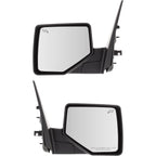 Set of 2 Heated Manual Fold Power Mirrors for Ford Explorer (2006–2010) Chrome