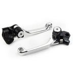 Brake Clutch Levers Set of 2 for RMZ450 (2005–2022) Silver Aluminum