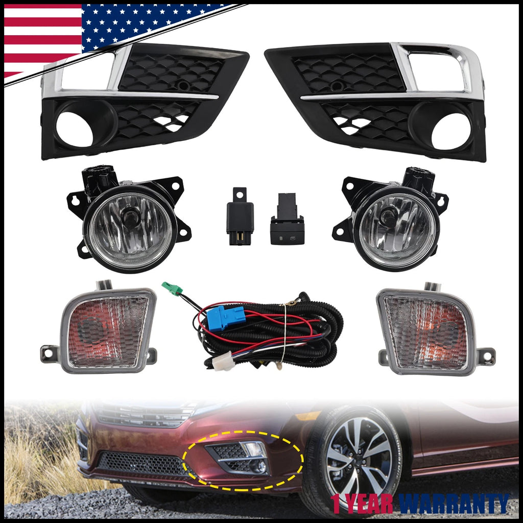 Set of 2 Front Bumper Fog Lights for Honda Odyssey (2018–2020)