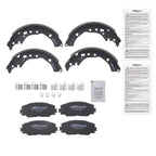 Front Brake Pads & Rear Shoes Set for Scion xD (2008–2014) / Toyota Corolla (2009–2019)