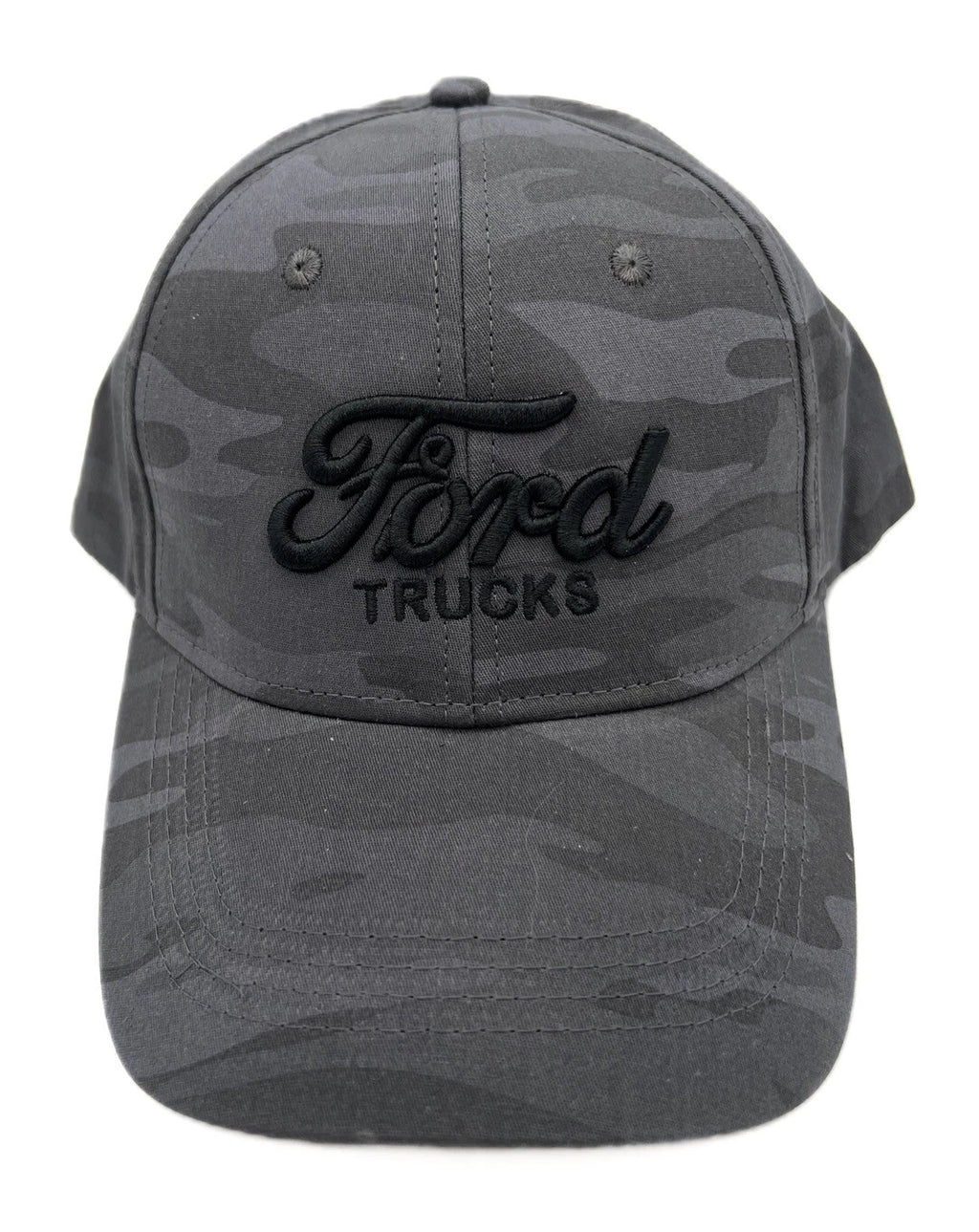 Ford Trucks Hat Cap Gray Camo with Black Embroidered Logo (2024–2024)