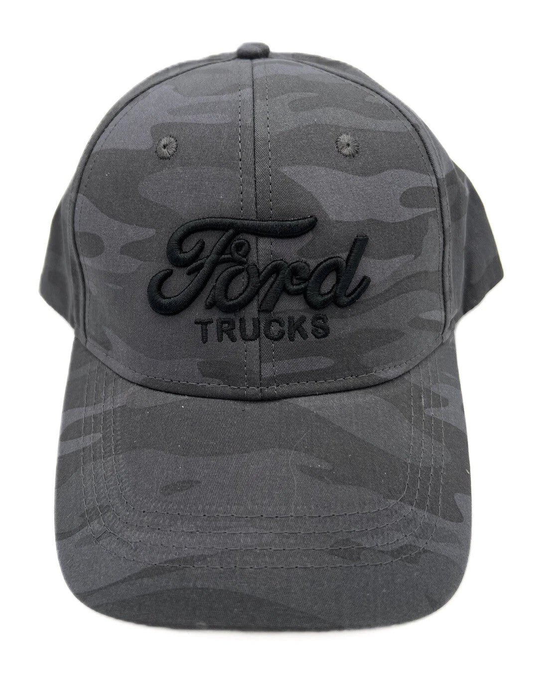 Ford Trucks Hat Cap Gray Camo with Black Embroidered Logo (2024–2024)
