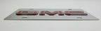 Chrome GMC Emblem Metal Vanity License Plate Replacement Rear for GMC (1999–2024)