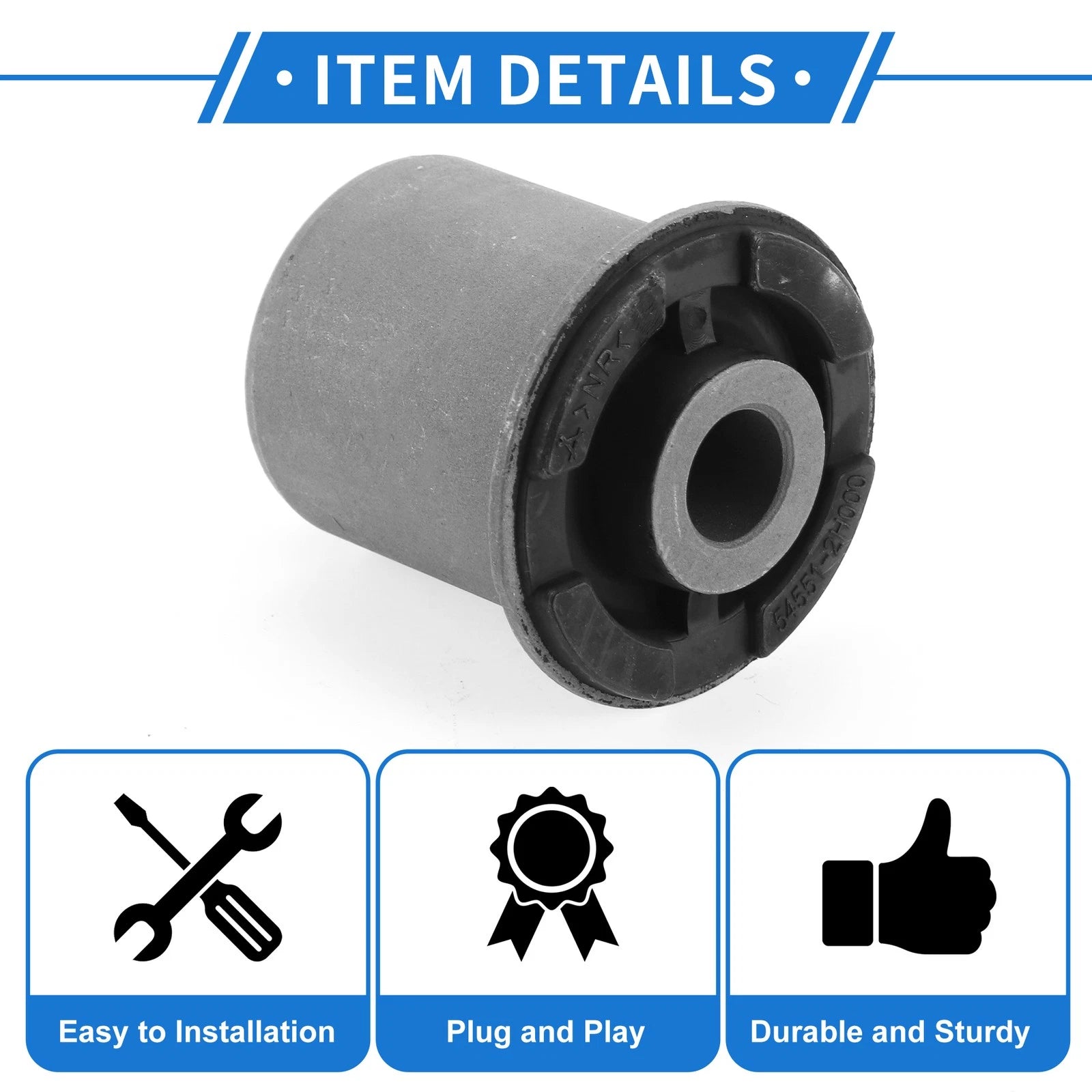 Front Lower Control Arm Bushing No. 54551-2H000 for Hyundai Elantra (2007–2012)