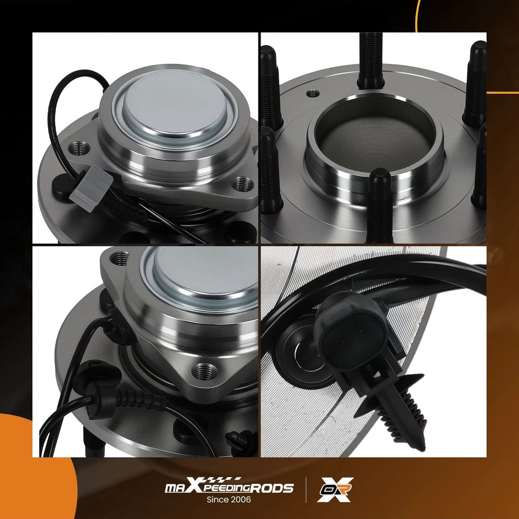 Set of 2 Front Wheel Bearing Hubs for GMC Sierra 1500 Yukon (2007–2014)