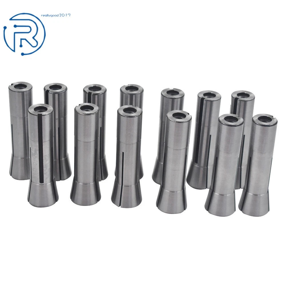 13-Pack Chuck Holder R8 Collet Set for Bridgeport (Precision)