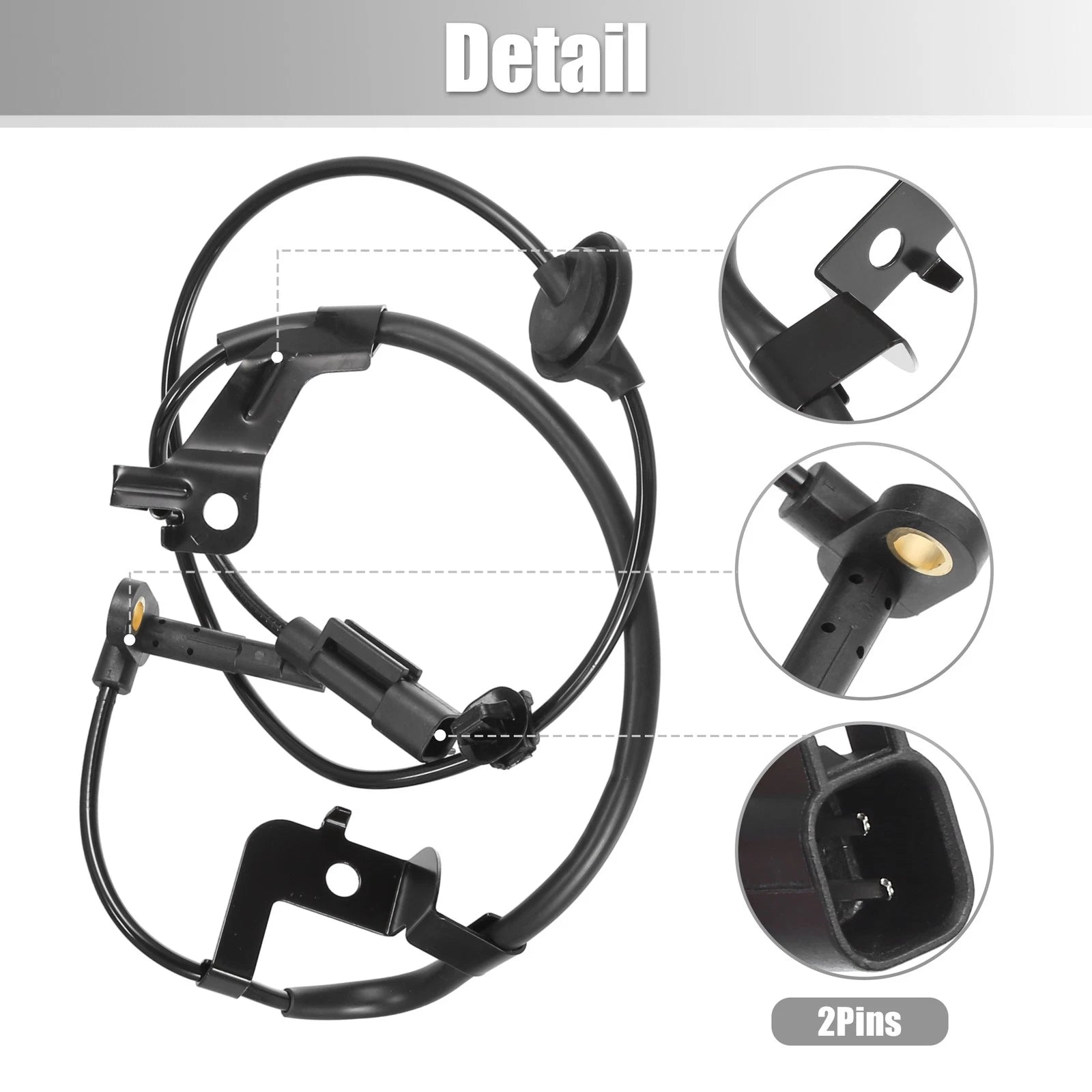 1 Pair ABS Sensor for Mitsubishi Lancer (2009–2015) No. 4670A583